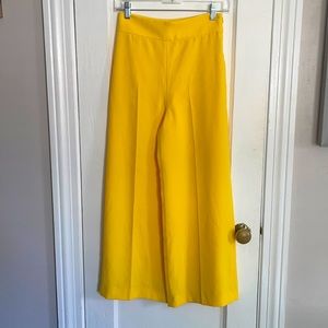 Zara Woman bell bottom slacks -vibrant yellow XS